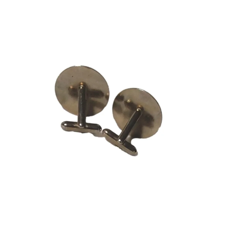VICTORIAN GOLDEN ROUND CUFF LINKS‎ FOR MEN.